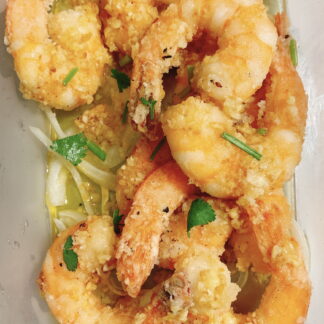 Crevettes au beurre et à l'ail       