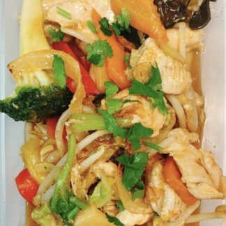 Poulet sauté aux légumes  