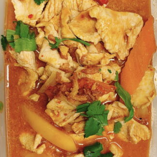 Poulet sauté au saté