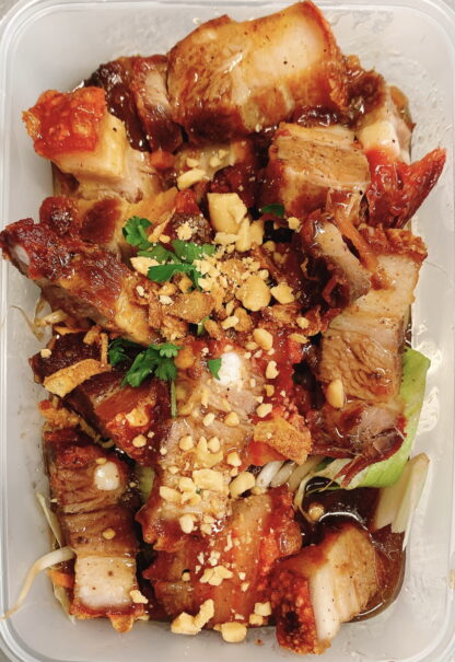 Poitrine de porc laqué       