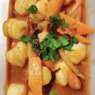 Noix de St-Jacques piquant au saté 